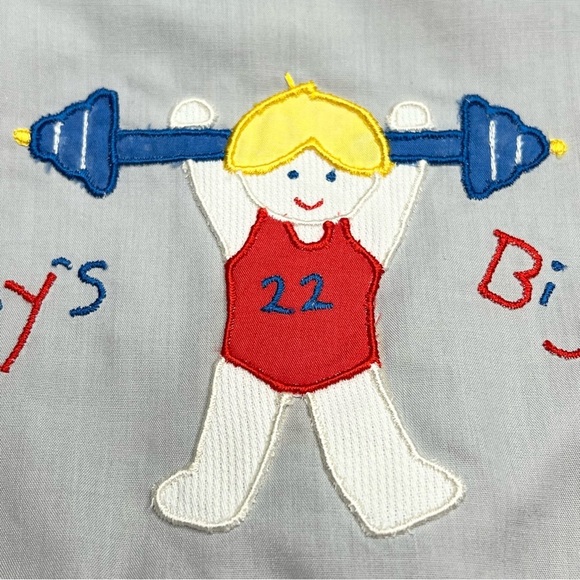 Vintage Cradle Togs Boys “Mommy’s Big Boy” Shirt Appliqué , Button Back ,9mo NWT - Picture 3 of 7